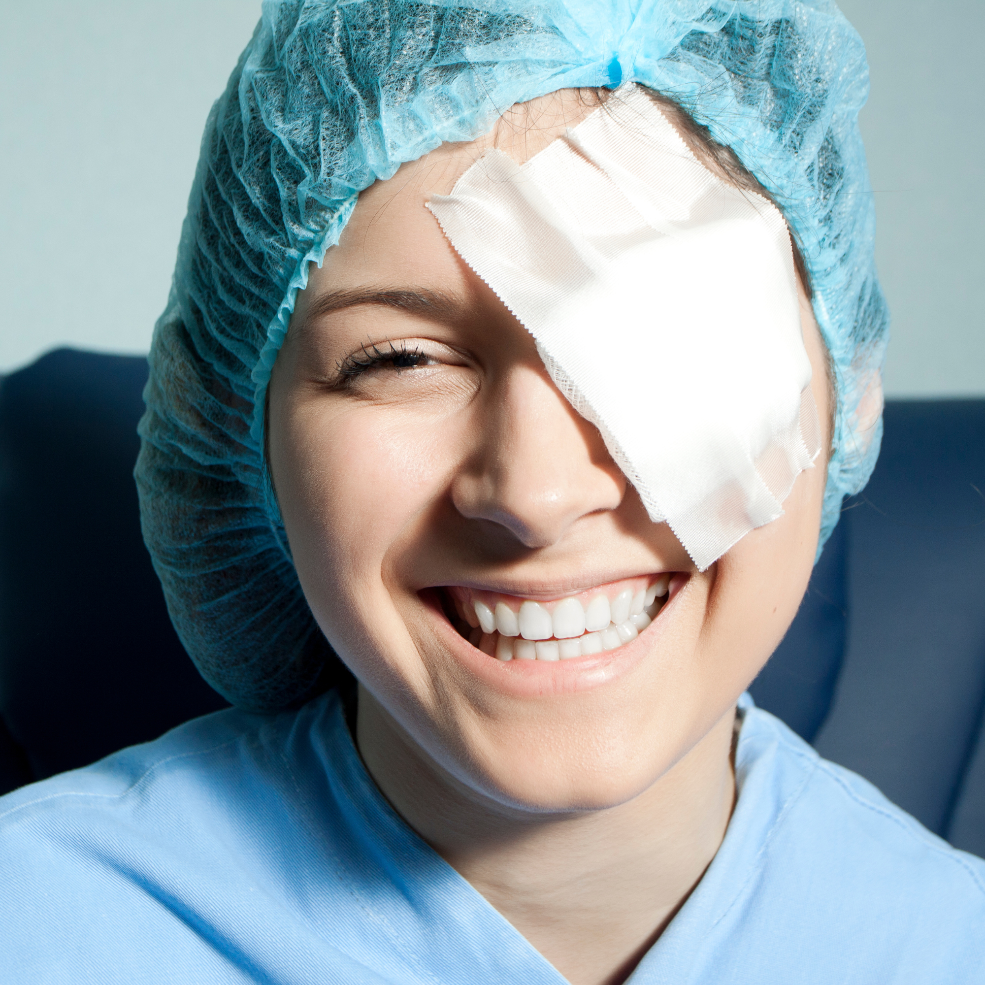 laser patient happy happy eye patient