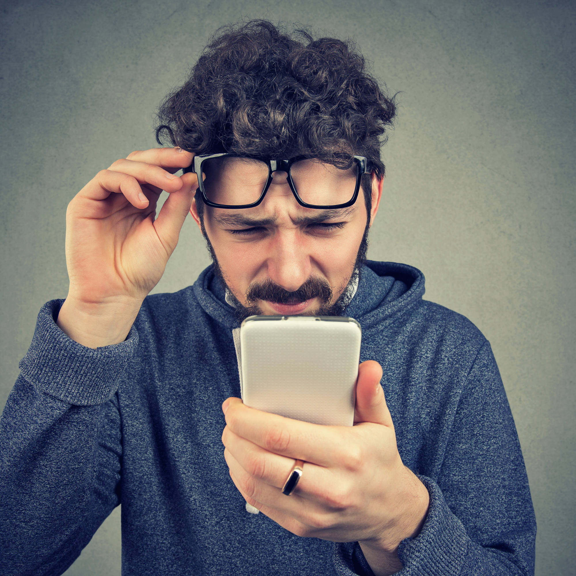 can't see my phone